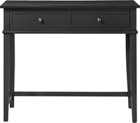 Schreibtisch FRANKLIN 89 x 45 x 75 cm lackiert Schwarz