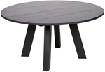 Esstisch RHONDA &Oslash; 150 cm Eiche schwarz