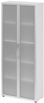 Aktenschrank 80 cm Wei&szlig;/ Rahmen Silber