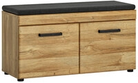 Garderobenbank CORTINA 93 x 47 cm Eiche braun