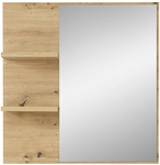 Spiegelelement 78 x 80 x 17 cm Spiegelfront/braun