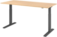 Stehtisch 180 x 80 cm Eiche/ Graphit