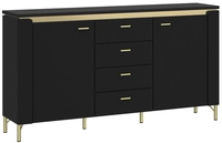Sideboard NORICA 155,3x87,3 cm schwarz matt