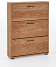 Schuhschrank 78 x 105 cm Eiche furniert/ge&ouml;lt