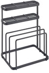 metaltex Messer- und Bretter-Organizer TOKYO LAVA 16x22x16 cm TouchTherm...