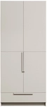 Kleiderschrank PURE 95 x 215 cm Kiefernholz/Farbton Staub