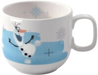 Becher DISNEY FROZEN Porzellan 11 x 8,2 x 7 cm Motiv Olaf Wei&szlig;/Mehrfarbig