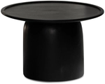 CASAVANTI Couchtisch 60x40 cm Massivholz Mango schwarz