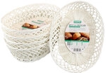 KESPER Brotkorb 5er Set Kunststoff oval 30,5 x 23,5 x 21 cm Wei&szlig;