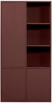 Mehrzweckschrank MEREL Kiefer massiv 200 x 100 x 40 cm Bordeaux