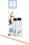 ipuro Raumduft ESSENTIALS Glas/Kunststoff/Holz 6 x 5,3 x 25,1 cm cotton fields