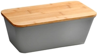 KESPER Brotbox mit Schneidebrett Bambus/grau