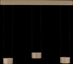 Paul Neuhaus LED Balkenpendel PURE CLIPSE Aluminium 180 x 113 x 15 cm Bronzefarbig