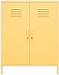 Highboard CACHE Metall 101 x 80 x 40 cm Gelb