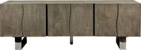 Lowboard Akazie massiv 160 x 46 x 56 cm lackiert Smoked Grey Akazie grau