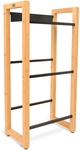deluxe4home Regal f&uuml;r 3 Getr&auml;nkekisten 56 x 112 cm braun/schwarz