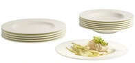 Villeroy & Boch Tafelservice NOBLESSE 12-teilig cremewei&szlig;