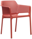 NARDI Stapelstuhl Garten NET AL 2er Set corallo