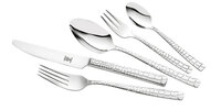 JUSTINUS Besteck Set 30 teilig CROCO silberfarbig