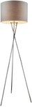 GLOBO Retrofit Tripod Stehlampe GUSTAV 160 cm grau