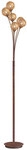 Paul Neuhaus Retrofit Stehlampe GRETA 6-flg rostfarbig/goldfarbig