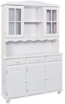 Buffet FELIX 130x198x43 cm Massivholz Kiefer wei&szlig;