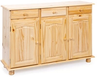 Kommode LEO 130x87x43 cm Massivholz Natur