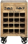Wein-Kommode 55 x 85 cm Mangoholz massiv