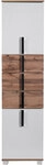 Hochschrank LUCA 40,3 x 163,7 cm wei&szlig;/ Eiche Landhaus