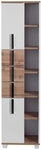 Hochschrank LUCA 41,9 x 163,7 cm wei&szlig;/ Eiche Landhaus