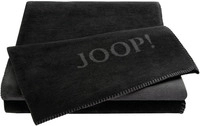 JOOP! Wohndecke UNI DOUBLEFACE 150 x 200 cm schwarz/anthrazit