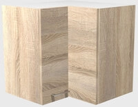 K&uuml;chen Eckh&auml;ngeschrank JACK 60 cm braun