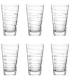 LEONARDO Longdrinkglas VARIO STRUTTURA 6er Set Klarglas