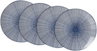 Ritzenhoff & Breker Speiseteller ROYAL MAKOTO 4er Set blau/ wei&szlig;
