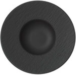 Villeroy & Boch Teller tief /Pastateller &Oslash; 29 cm MANUFACTURE ROCK Schwarzgrau
