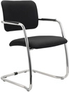 Besucherstuhl 2er Set 56 x 81 x 59 cm schwarz