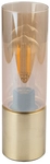 GLOBO Retrofit Tischlampe ANNIKA messingfarbig /amber