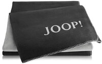 JOOP! Wohndecke UNI DOUBLEFACE 150 x 200 cm schwarz/grau