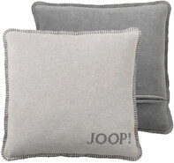 JOOP! Kissenh&uuml;lle UNI DOUBLEFACE 50 x 50 cm grau