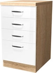 Schubladenschrank LUKE Sonoma Eiche /wei&szlig;