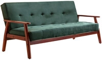 Schlafsofa tannengr&uuml;n Samt