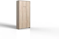 Wandklappbett STELLA braun 120 x 200 cm vertikal