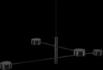 Nordlux LED Pendelleuchte CLYDE 4-flg schwarz