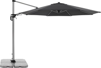 doppler Ampelschirm ACTIVE 370 Aluminium &Oslash; 370 cm 2-tlg. Grau/Anthrazit