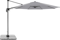 doppler Ampelschirm ACTIVE 370 Aluminium Polyester &Oslash; 370 cm Grau/Hellgrau