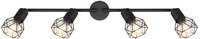 GLOBO Retrofit Deckenlampe XARA I 4 Spots schwarz