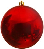 Weihnachtskugel GLANZ XL 20 cm rot