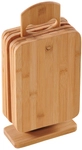 Kesper Brettchenst&auml;nder mit 6 Brettchen Bambus 14 x 7 x 29,5 cm Braun