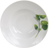 CreaTable Pastateller KR&Auml;UTER BASILIKUM 27 cm Porzellan wei&szlig;