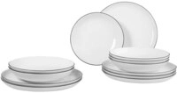 Seltmann Weiden Tafelservice 12 teilig LIDO rund Black Line